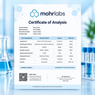 Sample Certificate of Analysis – Mohrlabs